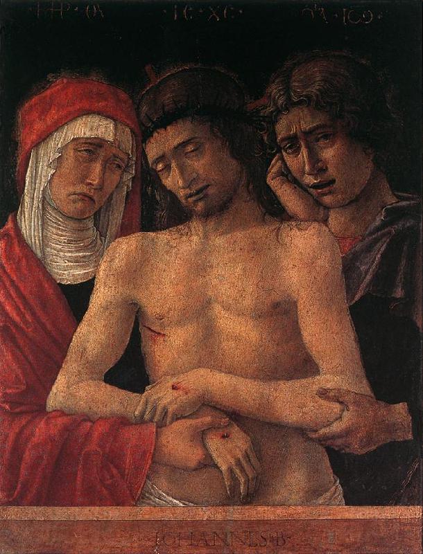 BELLINI, Giovanni Dead Christ Supported by the Madonna and St John (Pieta) fd Sweden oil painting art